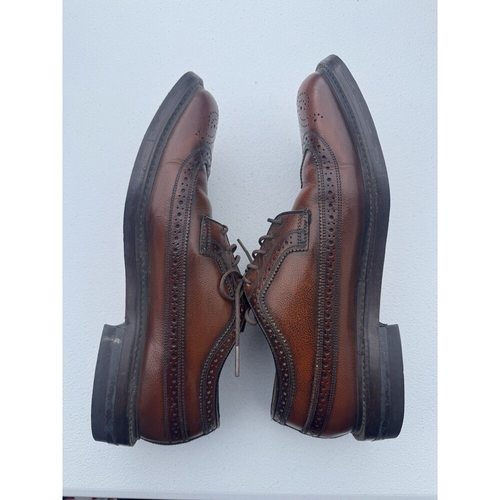 Vintage Florsheim Imperial 4075 Longwing Wingtip Oxford Brown Leather 8.5D USA - Picture 5 of 6